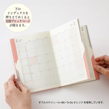 Laden Sie das Bild in den Galerie-Viewer, MIDORI - Double Schedule To Do 2026 - B6 Blau
