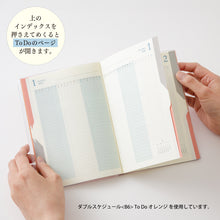 Laden Sie das Bild in den Galerie-Viewer, MIDORI - Double Schedule To Do 2026 - B6 Blau
