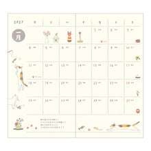 Load image into Gallery viewer, MIDORI - Pocket Diary 2027 - B6 Slim Cat