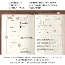 Laden Sie das Bild in den Galerie-Viewer, MIDORI - Diary Hibino 2027 - A6 - Rosa
