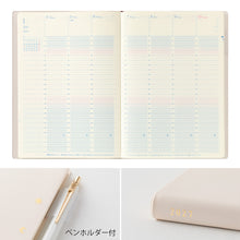 Laden Sie das Bild in den Galerie-Viewer, MIDORI - Gradiation Tagebuch 2027 - Day Length - B6 Elfenbein
