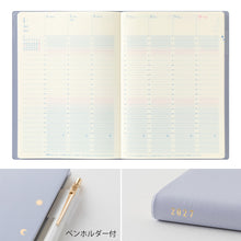 Laden Sie das Bild in den Galerie-Viewer, MIDORI - Gradiation Tagebuch 2027 - Day Length - B6 helllila