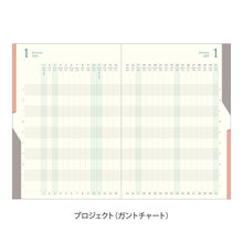 Load image into Gallery viewer, MIDORI - Double Schedule Progress 2027 - B6 - Ochre