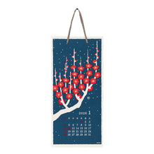 Load image into Gallery viewer, MIDORI - Echizen Washi Wall Calendar 2026 - Flower