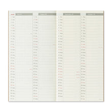 Laden Sie das Bild in den Galerie-Viewer, TRAVELER'S COMPANY - Traveler's Notebook Regular - 2026 vertikaler Wochenplaner - 2. Hälfte