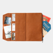 Load image into Gallery viewer, TRAVELER'S FACTORY - Notebook Cotton Zipper Case - Brown