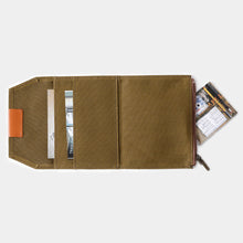 Load image into Gallery viewer, TRAVELER'S FACTORY - Cotton Zipper Case Passport size - Olive