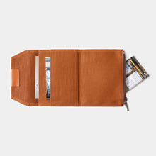 Load image into Gallery viewer, TRAVELER'S FACTORY - Cotton Zipper Case Passport size - Brown