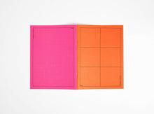 Laden Sie das Bild in den Galerie-Viewer, JULIE JOLIAT - Booq Notizbuch - Orange/Rosa