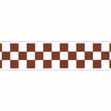 Load image into Gallery viewer, KINSHIPPED - Paper Tape - Burgundy/Russet Checkerboard