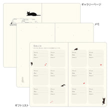 Laden Sie das Bild in den Galerie-Viewer, MIDORI - Book Style Kalender 2026 - B6 Variant Katze - Grau