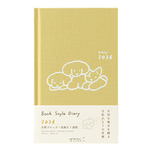 Load image into Gallery viewer, MIDORI - Book Style Diary 2026 - B6 Variant Dog - Yellow