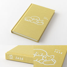 Load image into Gallery viewer, MIDORI - Book Style Diary 2026 - B6 Variant Dog - Yellow