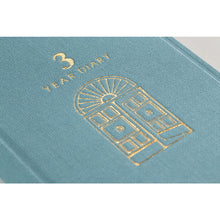 Load image into Gallery viewer, MIDORI - 3 Year Diary Gate Mini - Light Blue
