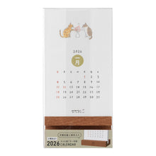 Load image into Gallery viewer, MIDORI - Stand Calendar 2026 - Cat