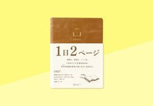 Load image into Gallery viewer, MIDORI - Diary Hibino 2027 - A6 - Camel
