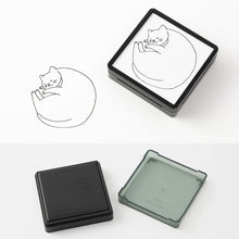Laden Sie das Bild in den Galerie-Viewer, MIDORI - Paintable Stamp Pre-Inked - Katze