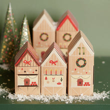 Laden Sie das Bild in den Galerie-Viewer, PAPER POETRY – Adventskalender-Bastelset aus Papier – Weihnachtsmarkt