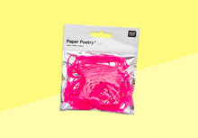 Load image into Gallery viewer, PAPER POETRY - Rubber Bands - Neon Pink