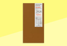 Laden Sie das Bild in den Galerie-Viewer, TRAVELER'S COMPANY - Traveler's Notebook Regular - 2026 vertikaler Wochenplaner - 2. Hälfte