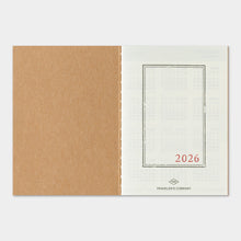 Load image into Gallery viewer, TRAVELER'S COMPANY - Traveler's Notebook Passport - 2026 monthly diary