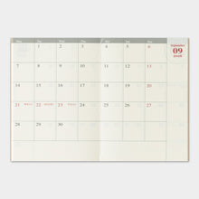 Load image into Gallery viewer, TRAVELER'S COMPANY - Traveler's Notebook Passport - 2026 monthly diary