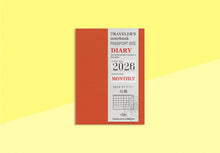 Load image into Gallery viewer, TRAVELER'S COMPANY - Traveler's Notebook Passport - 2026 monthly diary