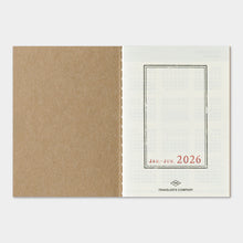 Load image into Gallery viewer, TRAVELER'S COMPANY - Traveler's Notebook Passport - 2026 weekly diary