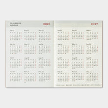 Load image into Gallery viewer, TRAVELER'S COMPANY - Traveler's Notebook Passport - 2026 weekly diary