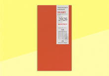 Load image into Gallery viewer, TRAVELER'S COMPANY - Traveler's Notebook Regular - 2026 monthly diary