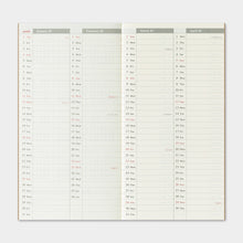 Load image into Gallery viewer, TRAVELER'S COMPANY - Traveler's Notebook Regular - 2026 weekly + memo diary