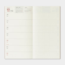 Load image into Gallery viewer, TRAVELER'S COMPANY - Traveler's Notebook Regular - 2026 weekly + memo diary