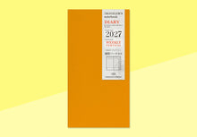 Load image into Gallery viewer, TRAVELER'S COMPANY - Traveler's Notebook Regular - 2027 Weekly Vertical Diary