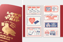 Load image into Gallery viewer, TRAVELER'S COMPANY – LOVE AND TRIP - Traveler's Notebook Regular Refill