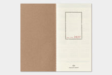 Load image into Gallery viewer, TRAVELER'S COMPANY - Traveler's Notebook Regular - 2027 Weekly Vertical Diary