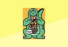 Load image into Gallery viewer, WRAP - Greeting card - Dinosaur With Mini Card