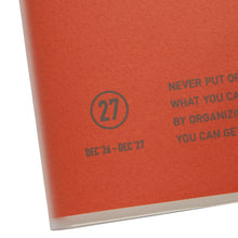 Load image into Gallery viewer, HIGHTIDE - NÄHE - Vertical Diary 2027 - B6 Slim - Red