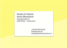 Load image into Gallery viewer, SOUS-BOIS - business cards  – "blanc #2"