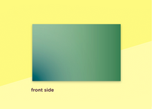 Load image into Gallery viewer, SOUS-BOIS - business cards  – "verlauf green"