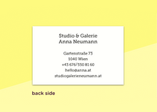 Laden Sie das Bild in den Galerie-Viewer, SOUS-Visitenkarten - "Blanc"
