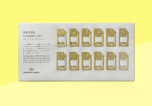 Laden Sie das Bild in den Galerie-Viewer, TRAVELER'S COMPANY – Brass Number Clips