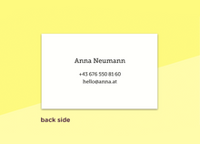 Load image into Gallery viewer, SOUS-BOIS - business cards  – "simples"