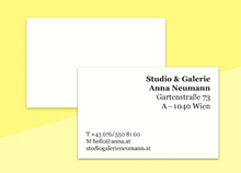 Load image into Gallery viewer, SOUS-BOIS - business cards  – "blanc #3"