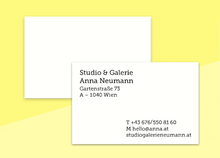 Load image into Gallery viewer, SOUS-BOIS - business cards  – "blanc #2"