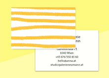 Load image into Gallery viewer, SOUS-BOIS - business cards  – "jaune-marine"