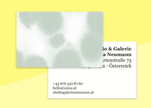 Load image into Gallery viewer, SOUS-BOIS - business cards  – "buvard green"
