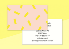 Load image into Gallery viewer, SOUS-BOIS - business cards  – "confetti jaune"
