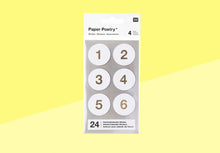 Load image into Gallery viewer, PAPER POETRY - Advent Stickers - White